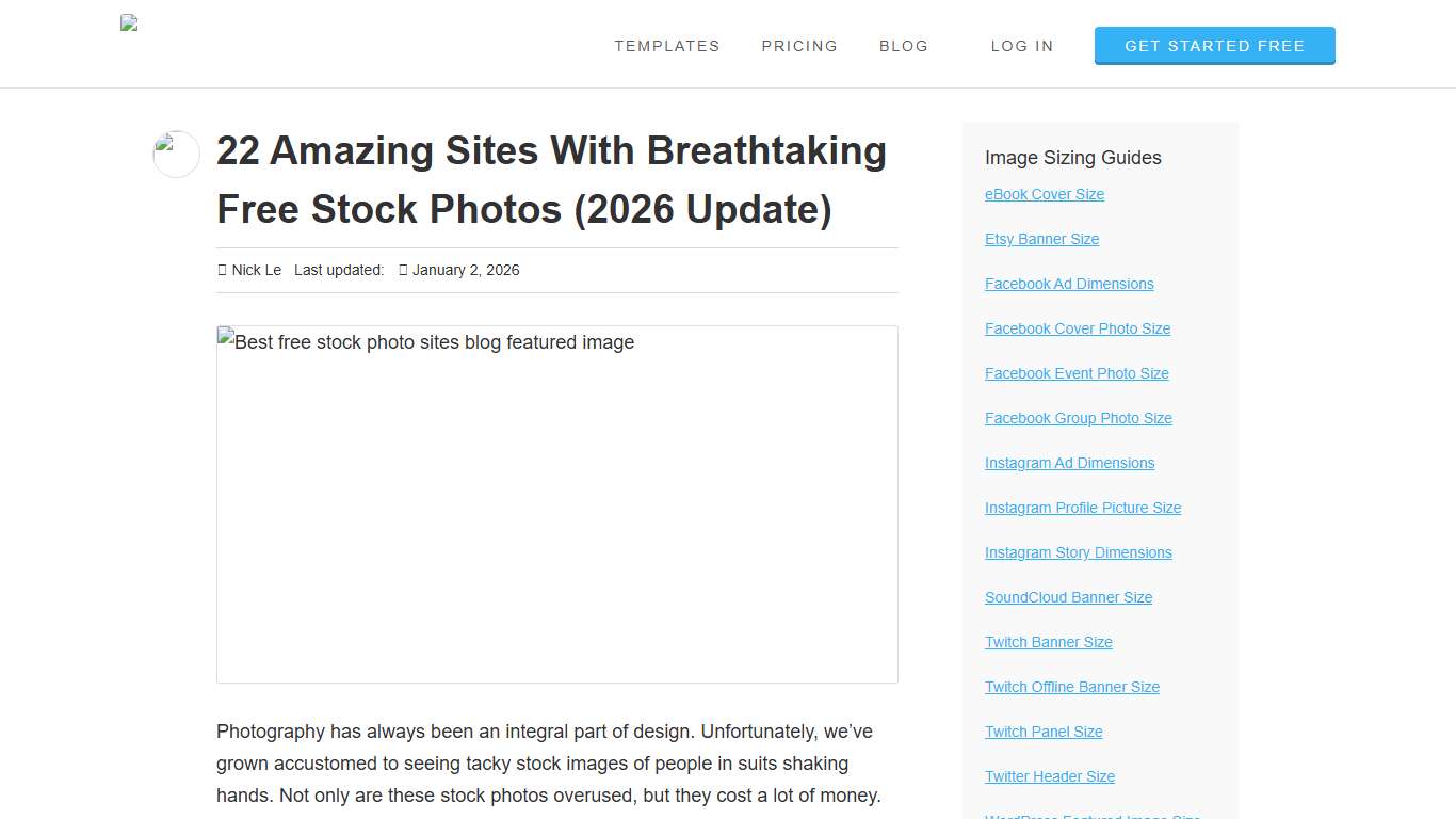 22 Amazing Sites With Breathtaking Free Stock Photos (2026 Update)